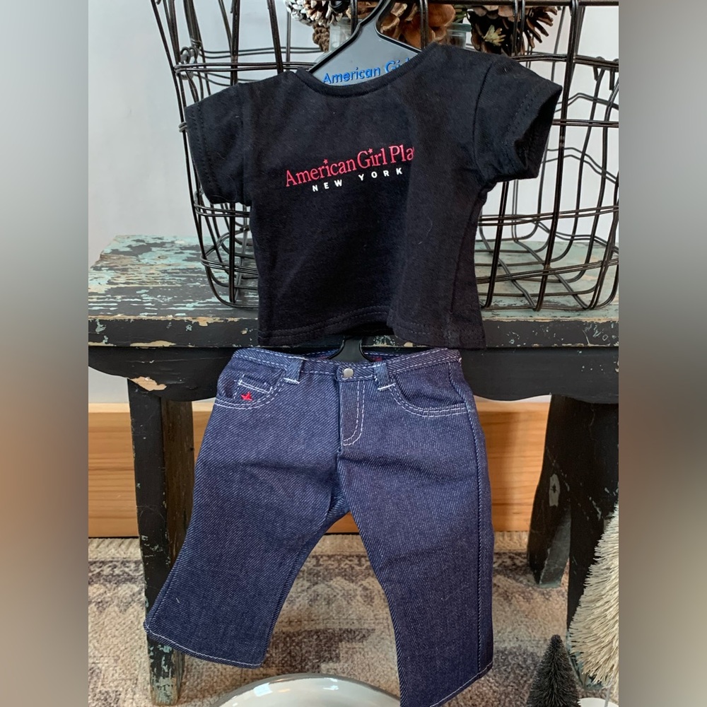 Official American Girl Doll Place NYC T-Shirt and Jeans